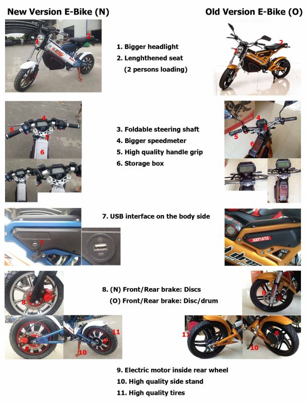 (Patented) Fashion Foldable Electric Bike (GM890E)
