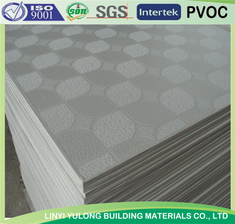 2'x4' PVC Laminated Gypsum Ceiling Tiles