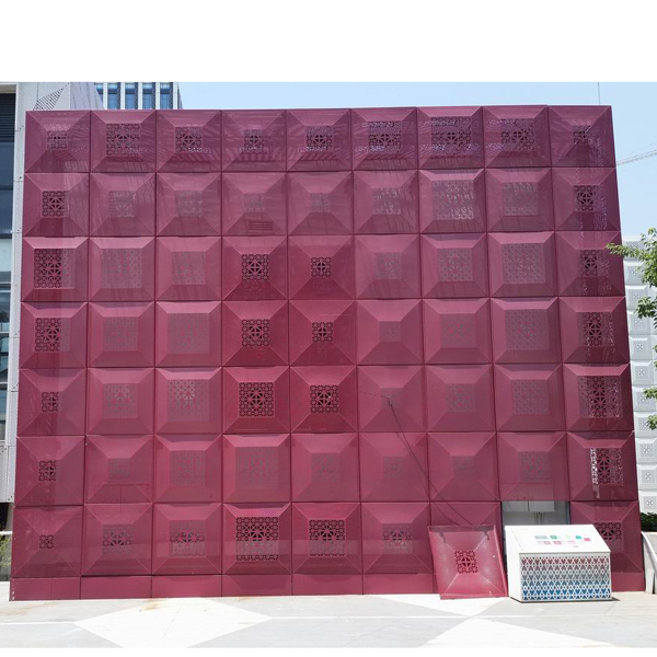 Architectural Laser Cutting Exterior Building Panels Aluminum Curtain Wall