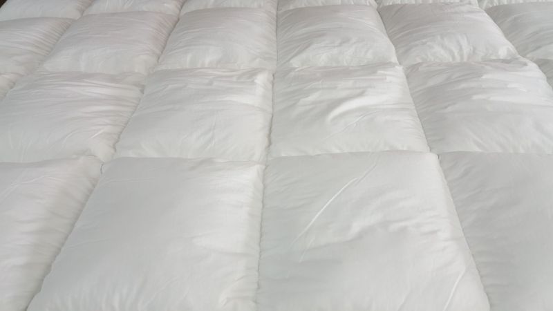 White Goose Feather Topper Protector