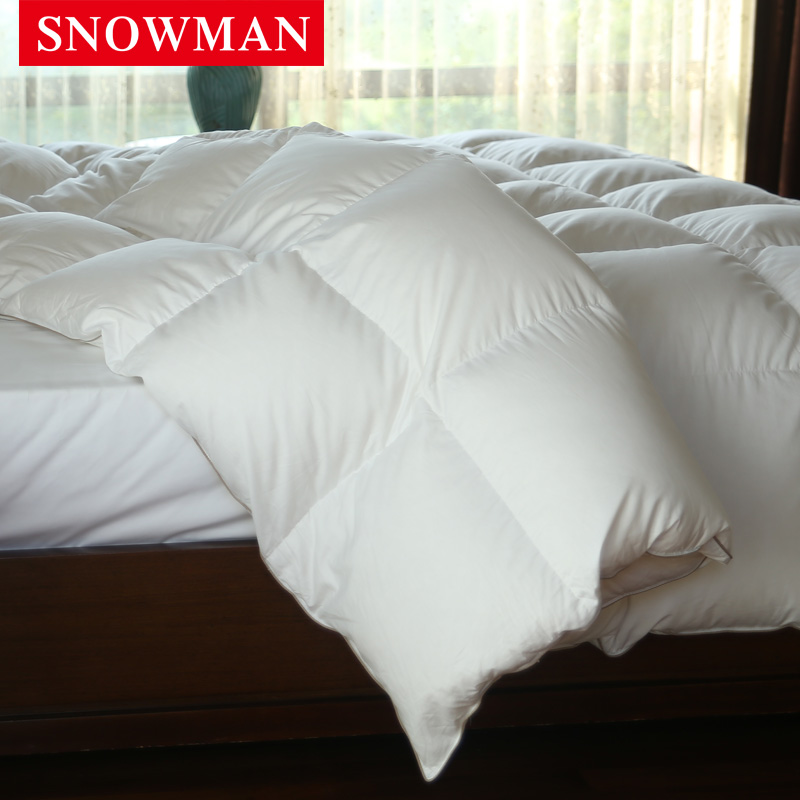 Snowman Luxury King Size White Goose Down Comforter