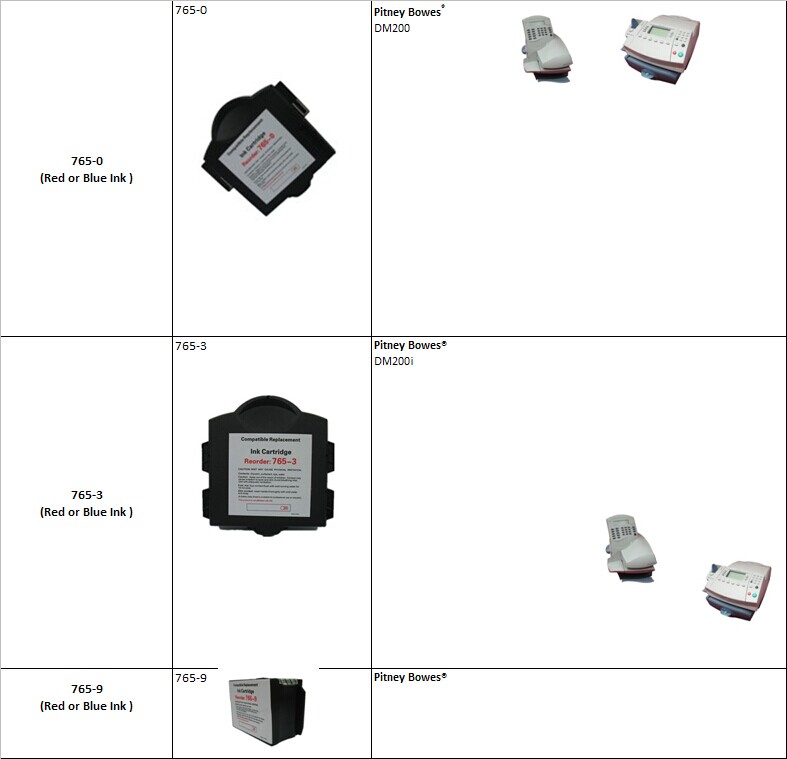 Compatible Ink Cartridge for Pitney Bowes 769-0/E700/E707